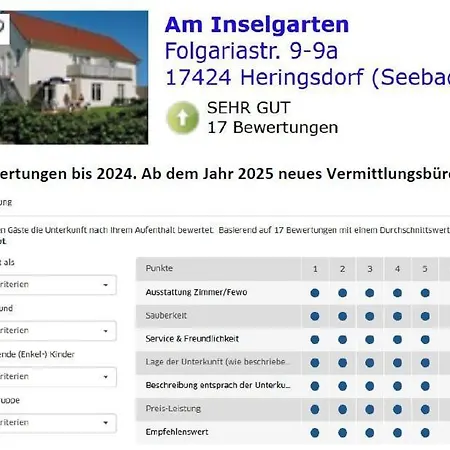 Apartamento Am Inselgarten Og 5 *